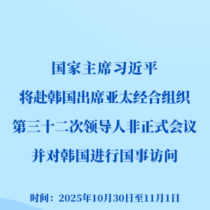 习近平将赴韩国出席亚太经合组织第三十二次领导人非正式会议并对韩国进行国事访问 ...