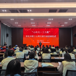 “心阳光·工力量”怀化市职工心理关爱行动启动  打造心灵“避风港” ...
