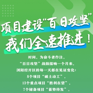 交互海报 | 项目建设百日攻坚 浏阳经开区全速推进！
