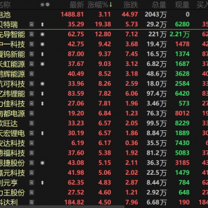 电池、固态电池及储能板块联袂拉涨 储能板块掀涨停潮 科力远等涨停！【SMM热点】 ...