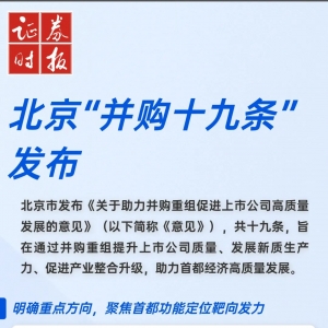 北京并购重组规则落地！最新解读