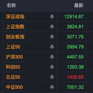 北证50一枝独秀！920092，30cm涨停！