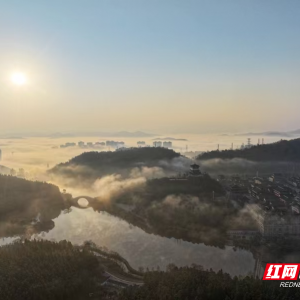 桂阳县：平流雾锁古郡宛如水墨画卷