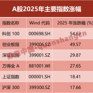 2025，A股收官！全年总市值增加超25万亿元，这股成涨幅之王