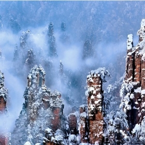 张家界武陵源开启冬季“错峰游”黄金期