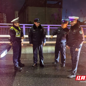 以雪为令！桃源公安全力应对冰雪天气 筑牢安全防线